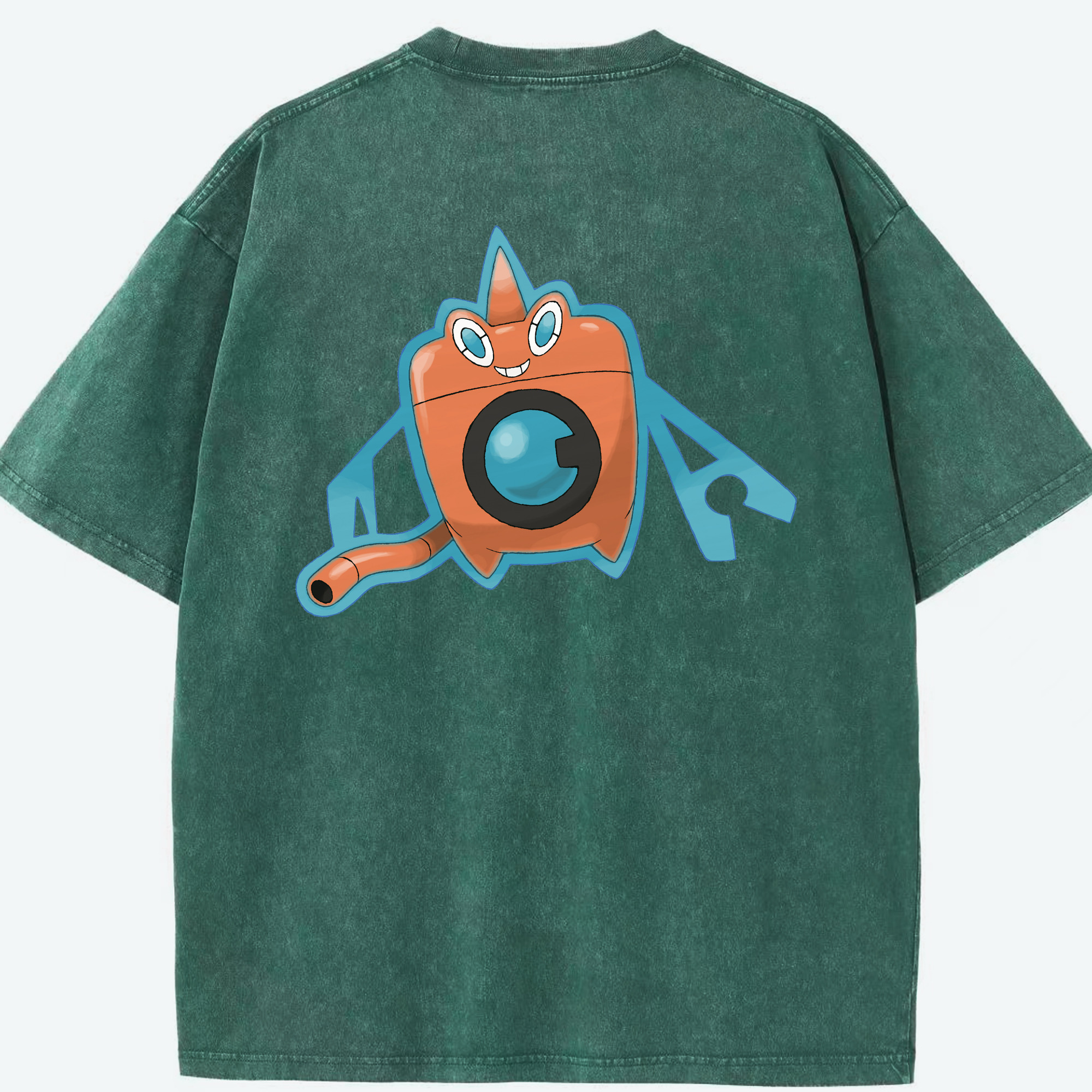 （画像用） ポケットモンスター Pokémon 綿100% ヴィンテージ風 半袖Tシャツ（背面プリント）